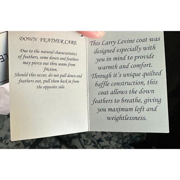 NWT Larry Levine Quilted Puffer Down Coat with Sherpa Lining Sz XS - Picture 6 of 9